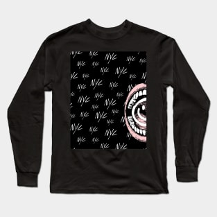 Streetwear Style NYC Front and Back Print Long Sleeve T-Shirt